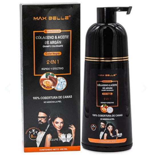 Champú cubre canas - Tinturador color negro