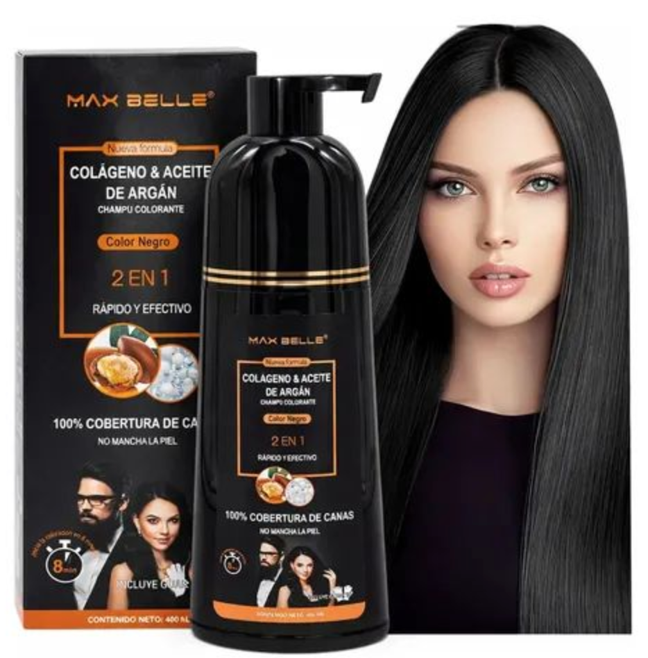 Champú cubre canas - Tinturador color negro