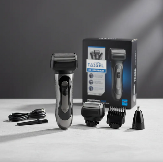 Máquina de afeitar silenciosa - Kit 3 en 1