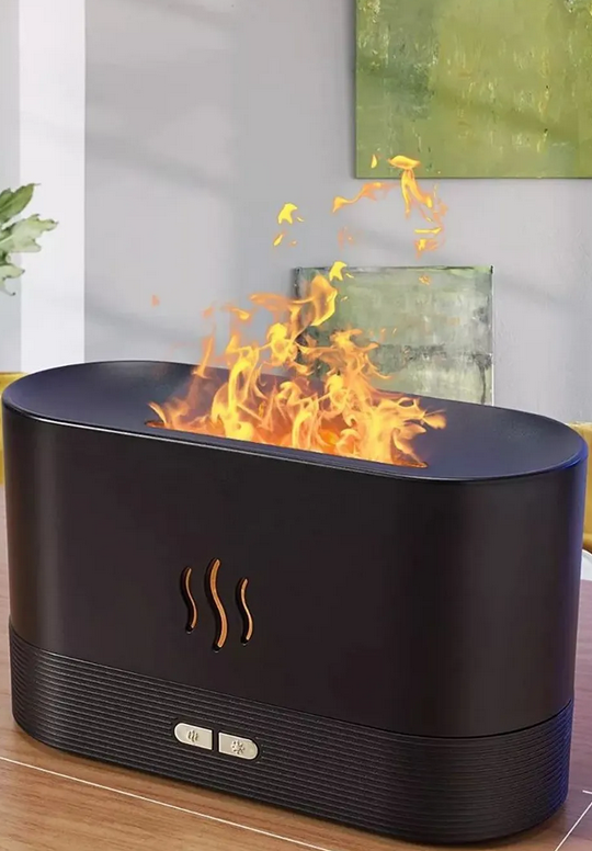 Humidificador con llama LED - FlameMist Aromatic